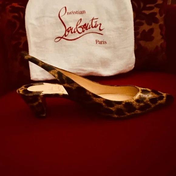Christian Louboutin Leopard Print Heels - Picture 4 of 8